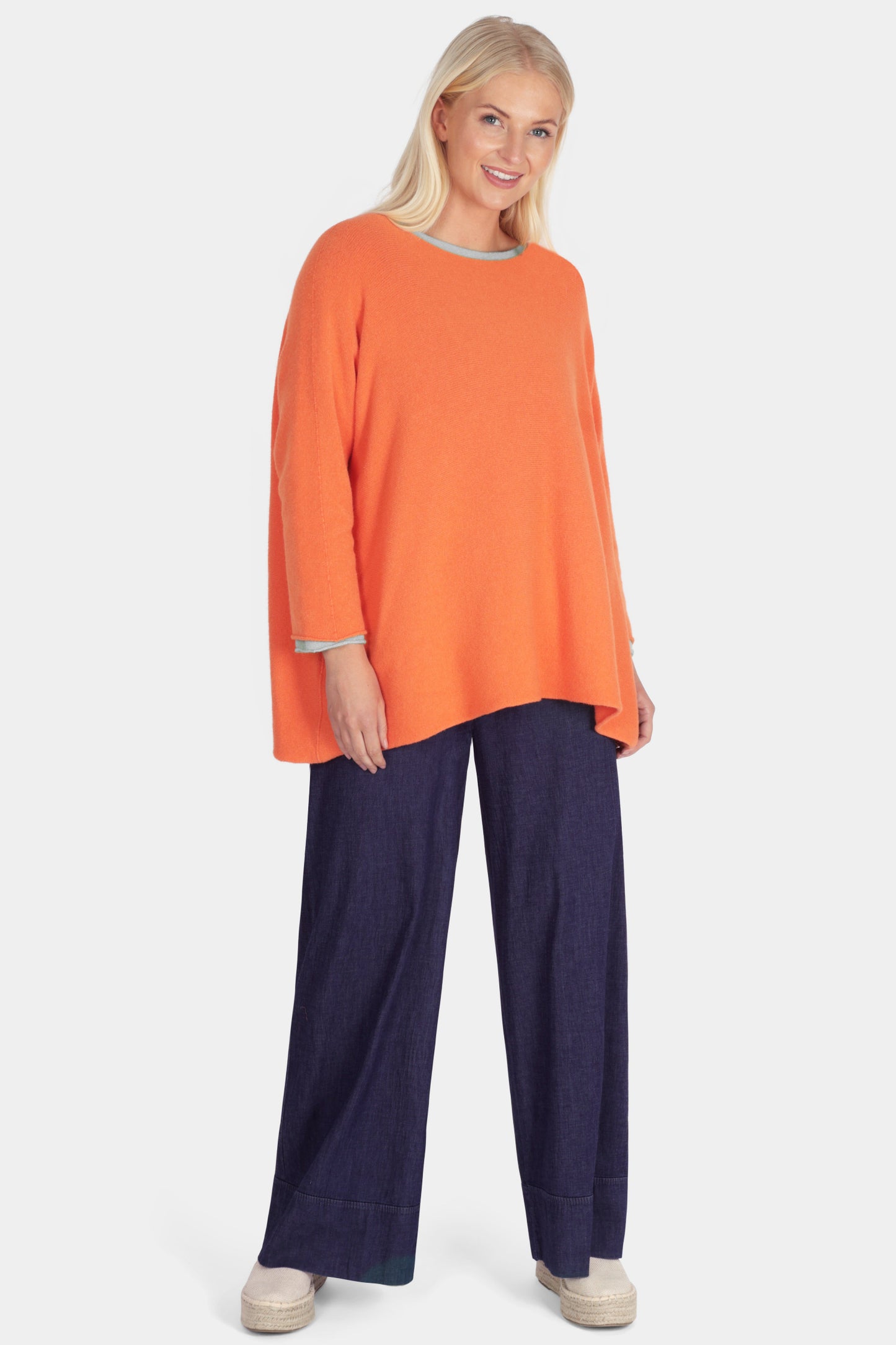 Cloud Two Slash Neck Oversize Jumper