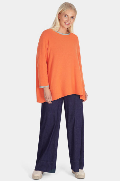 Cloud Two Slash Neck Oversize Jumper