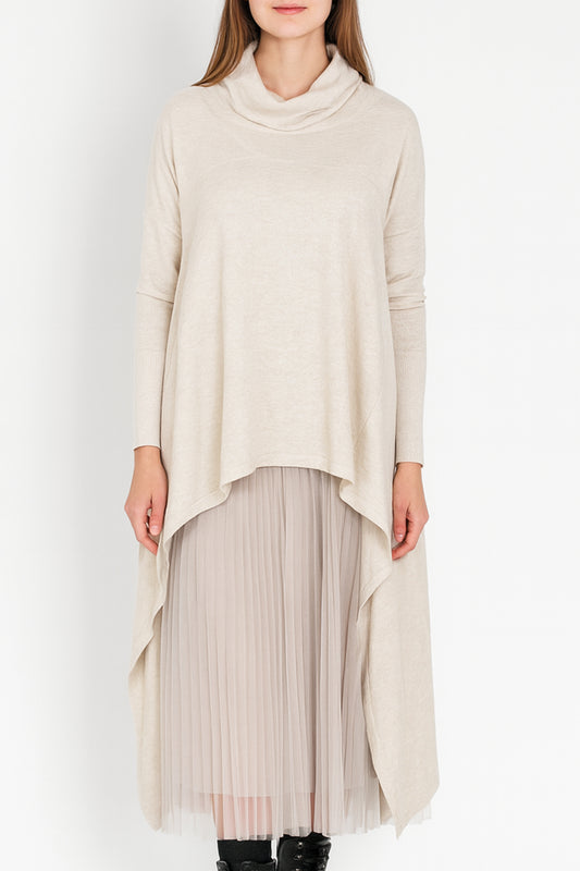 Ella Cowl Neck Ribbon Dress Set