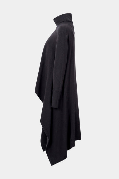 Cowl Neck Ribbon Detail Knit Tunic