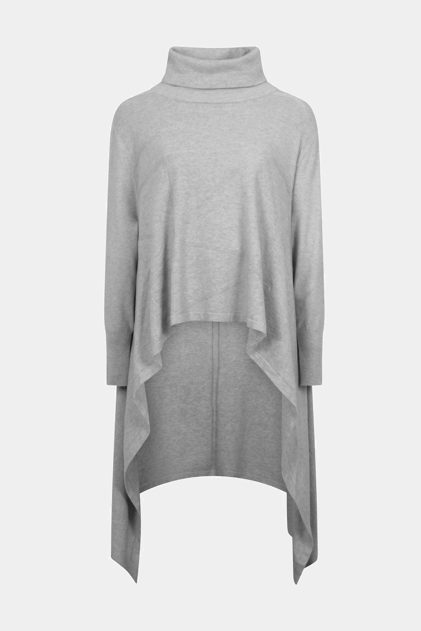 Cowl Neck Ribbon Detail Knit Tunic