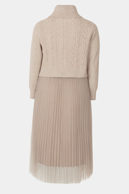 Ivy Roll Neck Crop Dress Set
