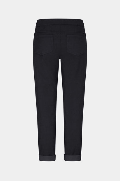 Tie-Waist Stretchy Winter-Weight Trousers