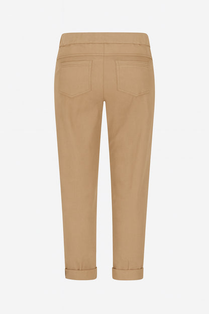 Tie-Waist Stretchy Winter-Weight Trousers