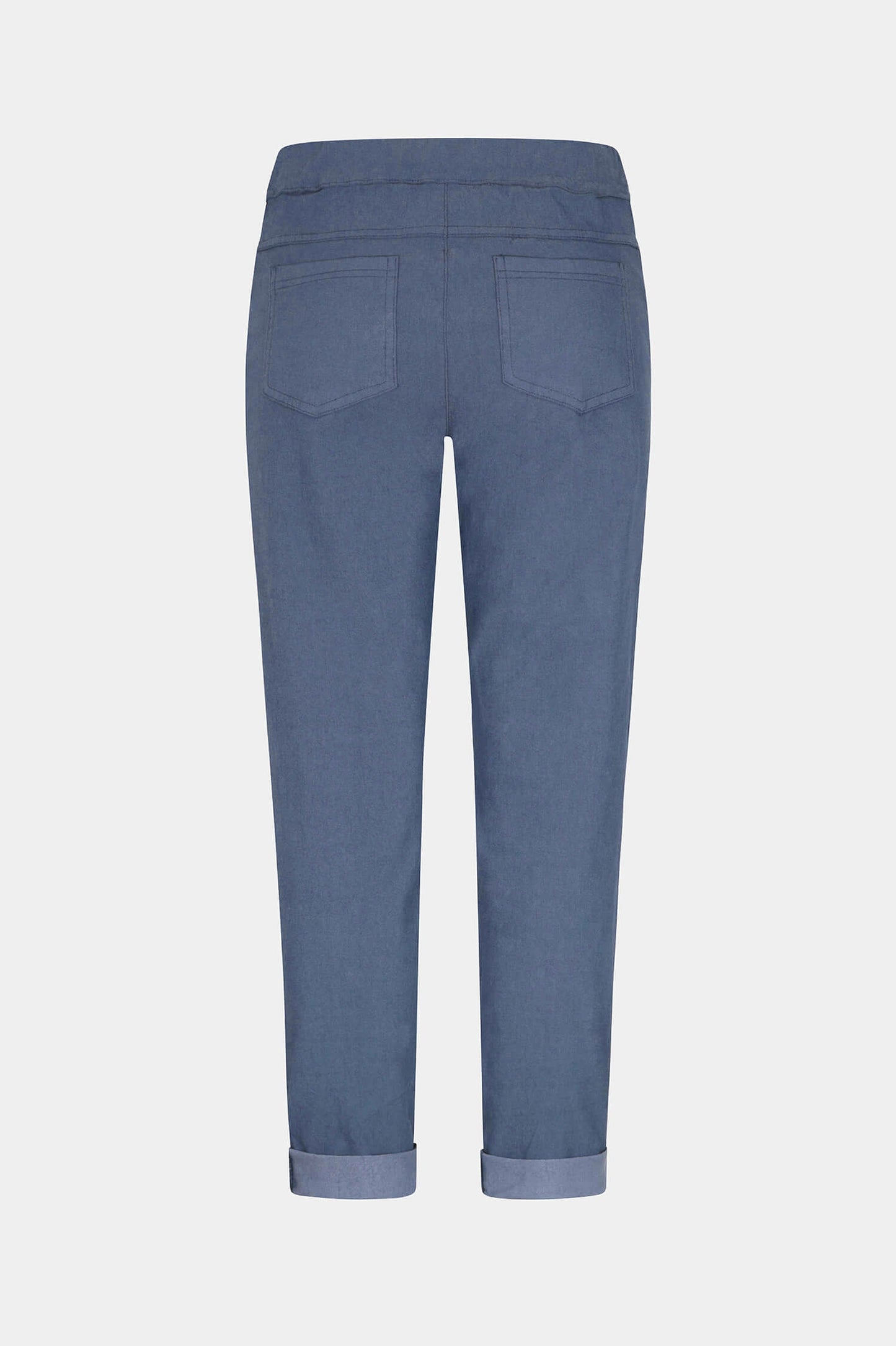 Tie-Waist Stretchy Winter-Weight Trousers