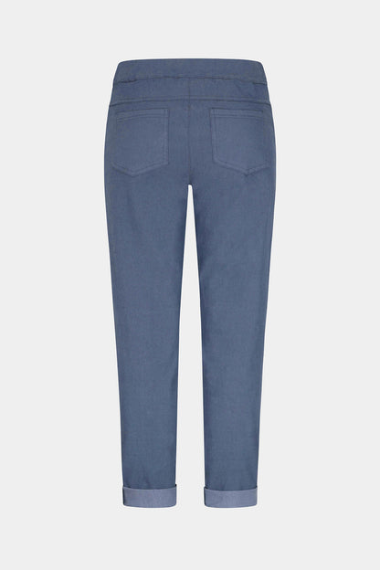 Tie-Waist Stretchy Winter-Weight Trousers