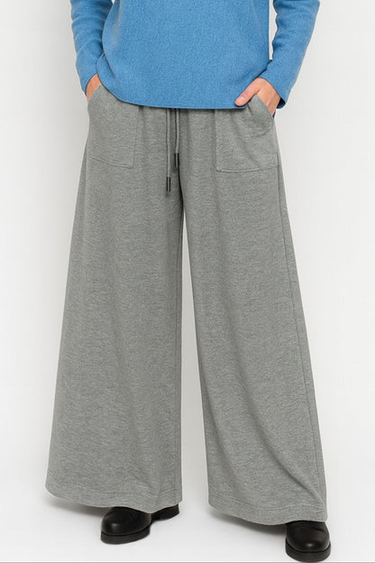 Italian Knitted Wide Leg Trousers