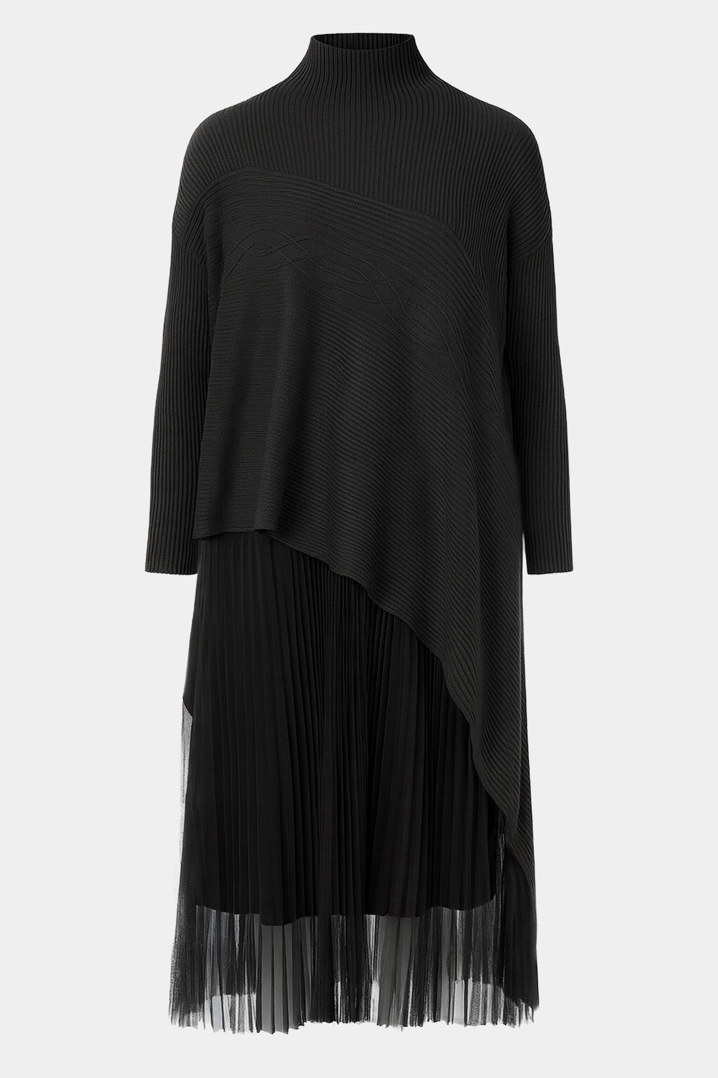 Thea High Neck Asymmetric Dress Set