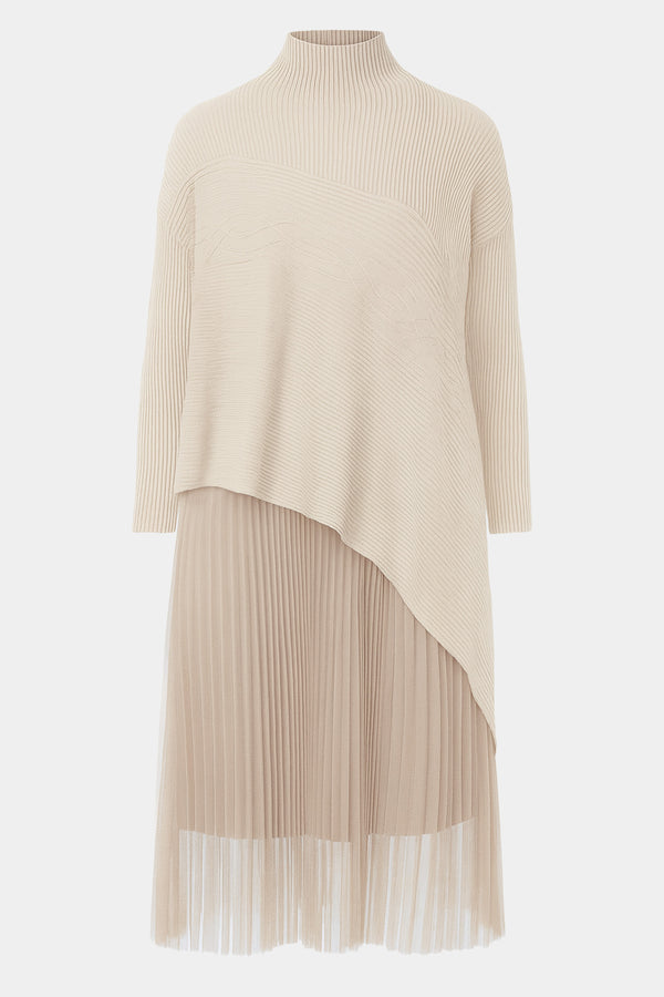 Thea High Neck Asymmetric Dress Set