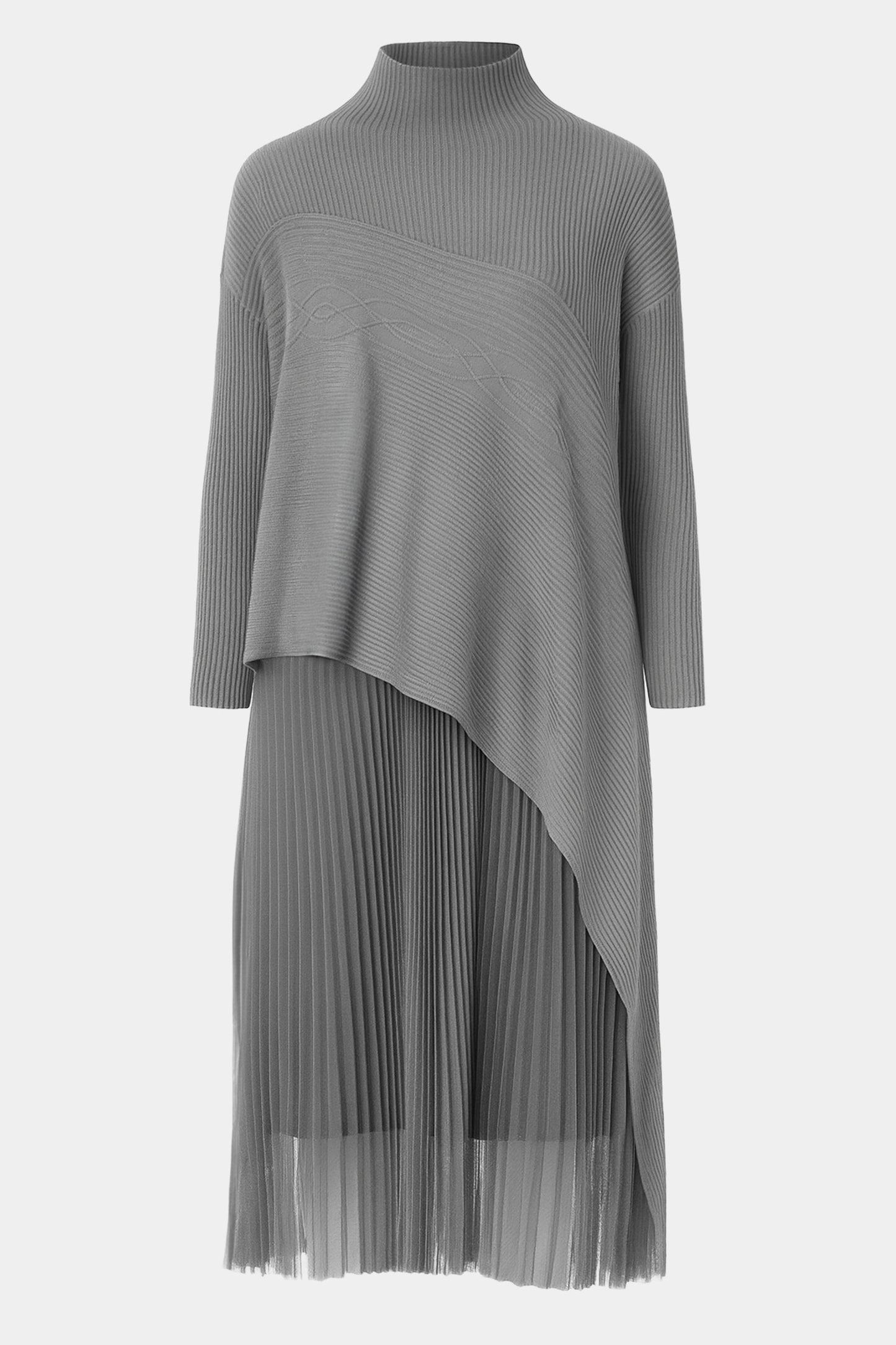 Thea High Neck Asymmetric Dress Set