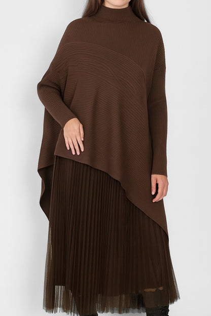 Thea High Neck Asymmetric Dress Set