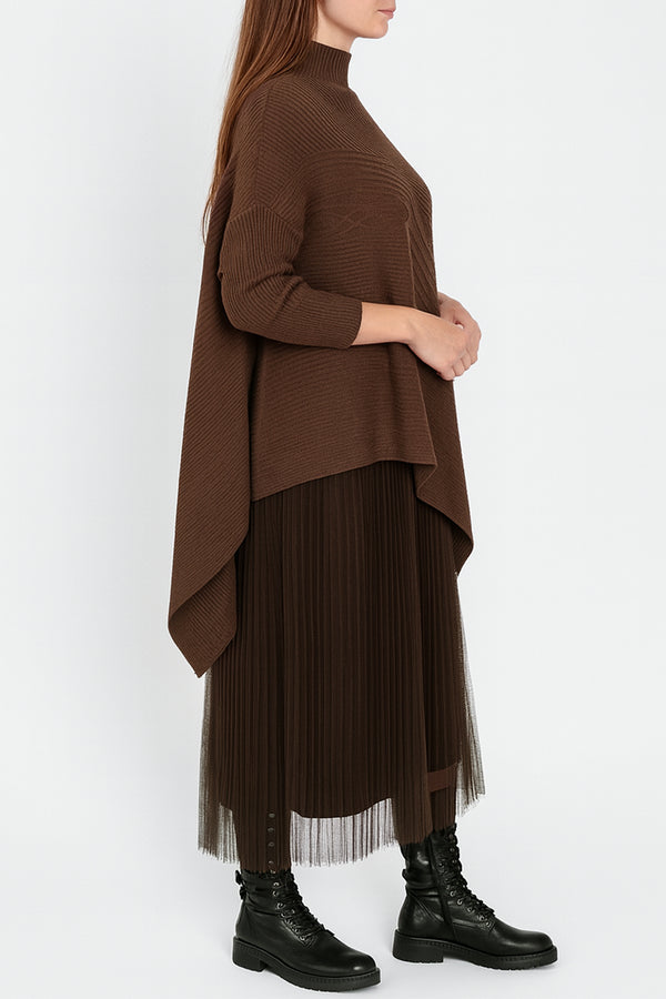 Thea High Neck Asymmetric Dress Set