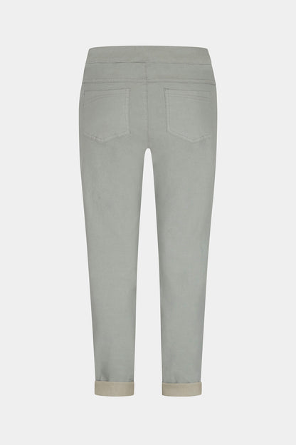 Tie-Waist Stretchy Winter-Weight Trousers
