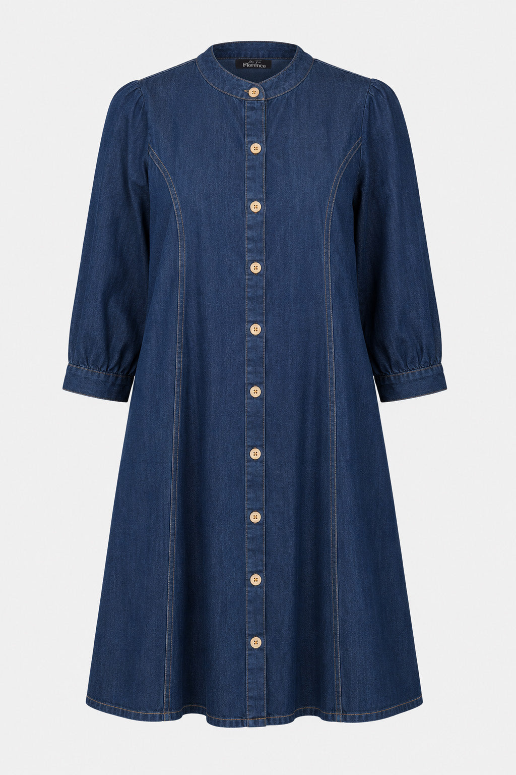 Denim Button Through Dress