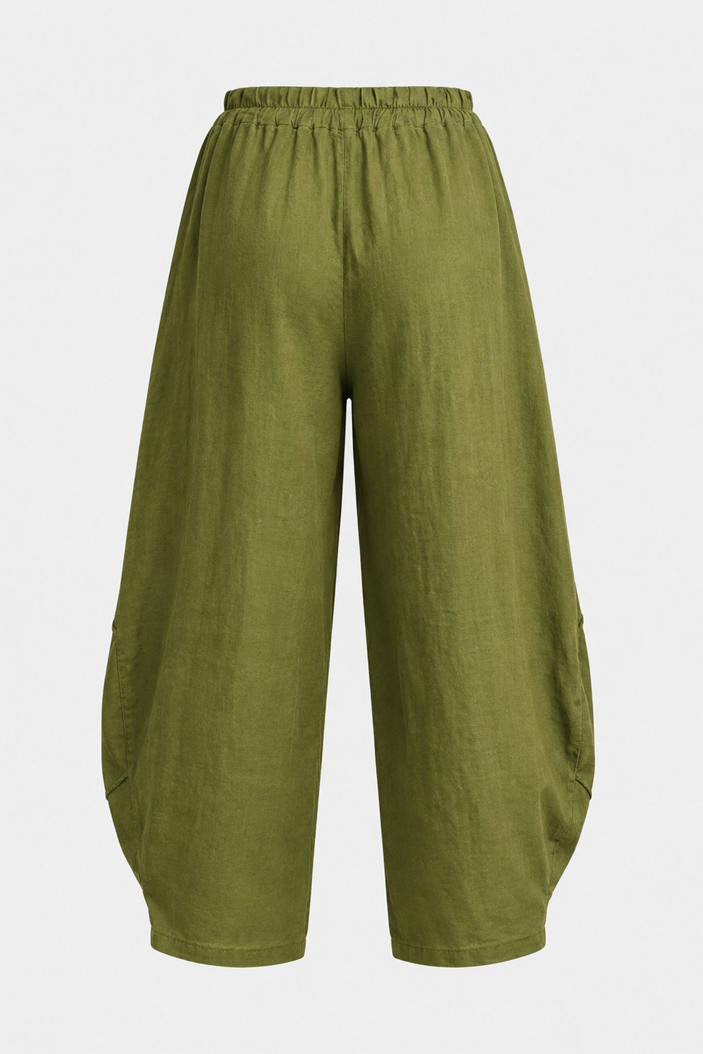 Aladdin Barrel Leg Linen Trousers