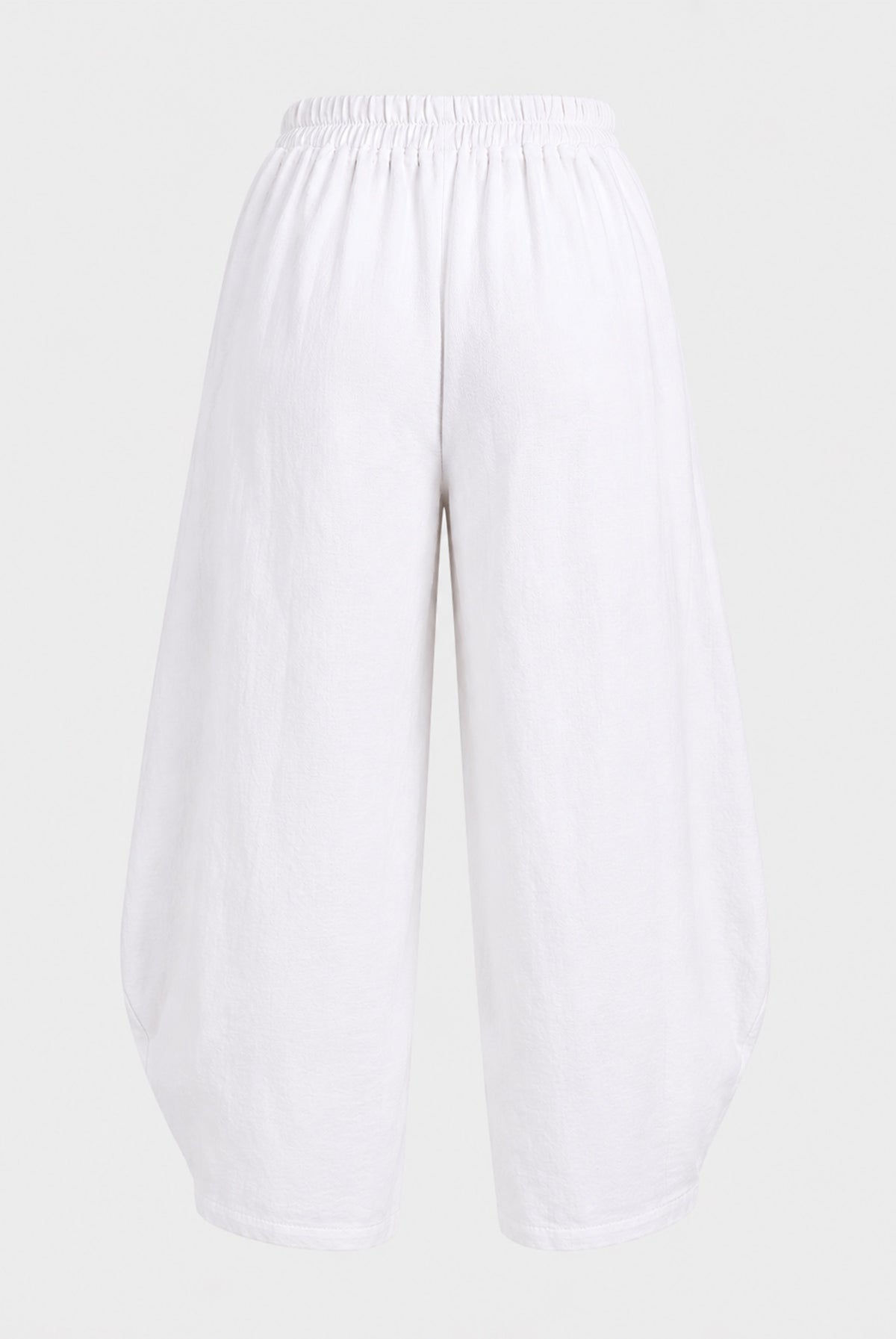 Aladdin Barrel Leg Linen Trousers