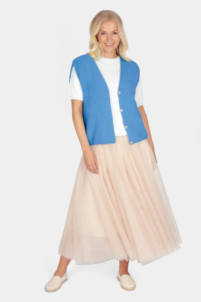 Alpaca Cloud Spun Button Vest
