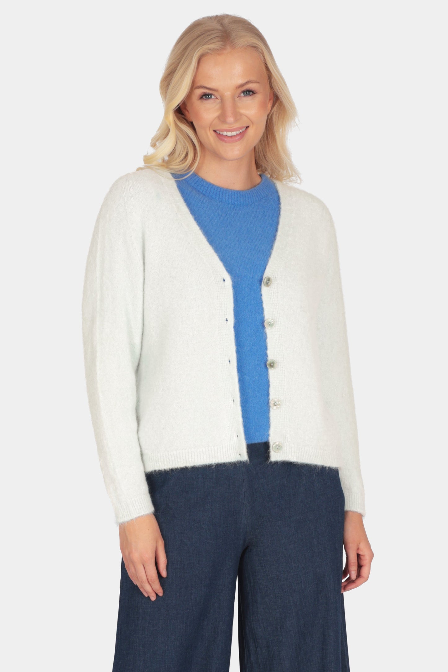 Cloud Spun Alpaca V Cardigan