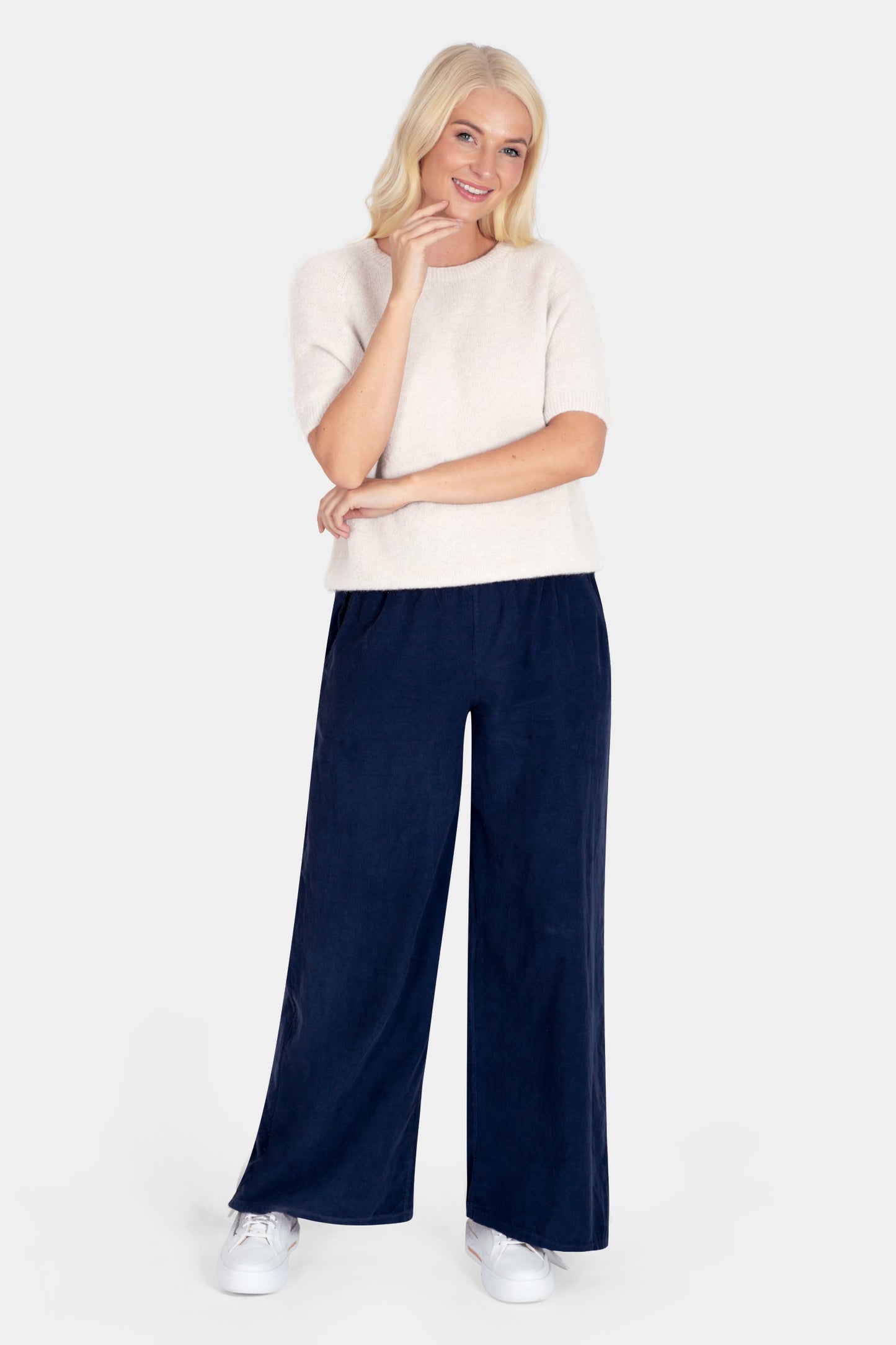 Short Sleeve Cloud-Spun Alpaca Crew