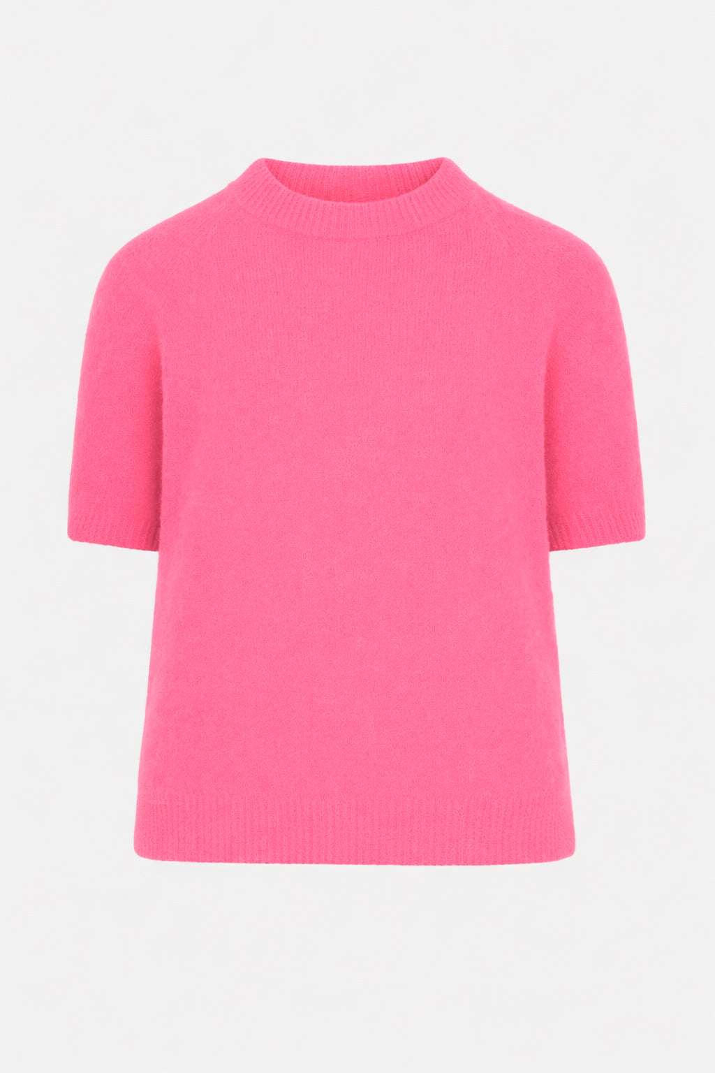 Short Sleeve Cloud-Spun Alpaca Crew