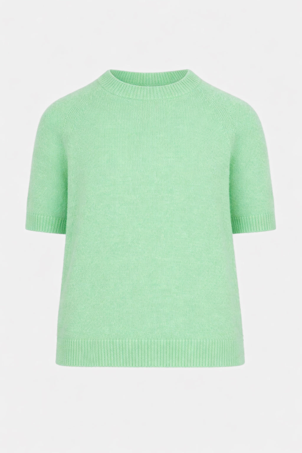 Short Sleeve Cloud-Spun Alpaca Crew