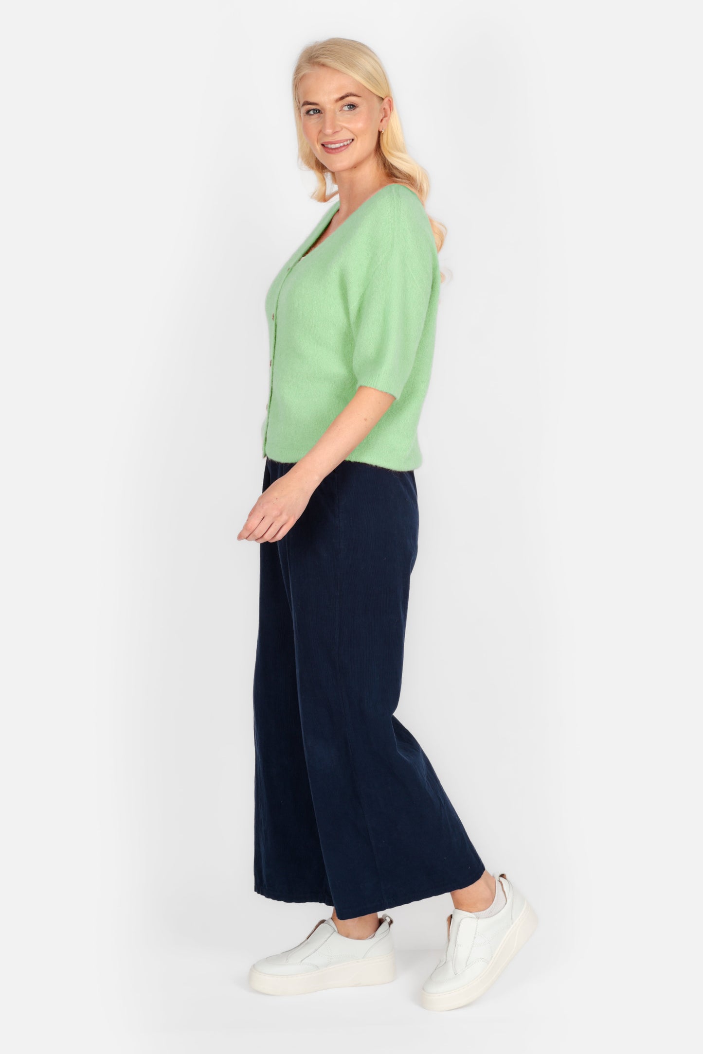 Alpaca Short Sleeve Cardigan