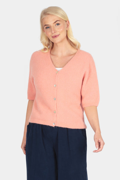 Alpaca Short Sleeve Cardigan