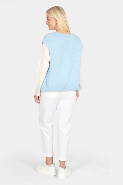 Button Through Mohair Knit Vest