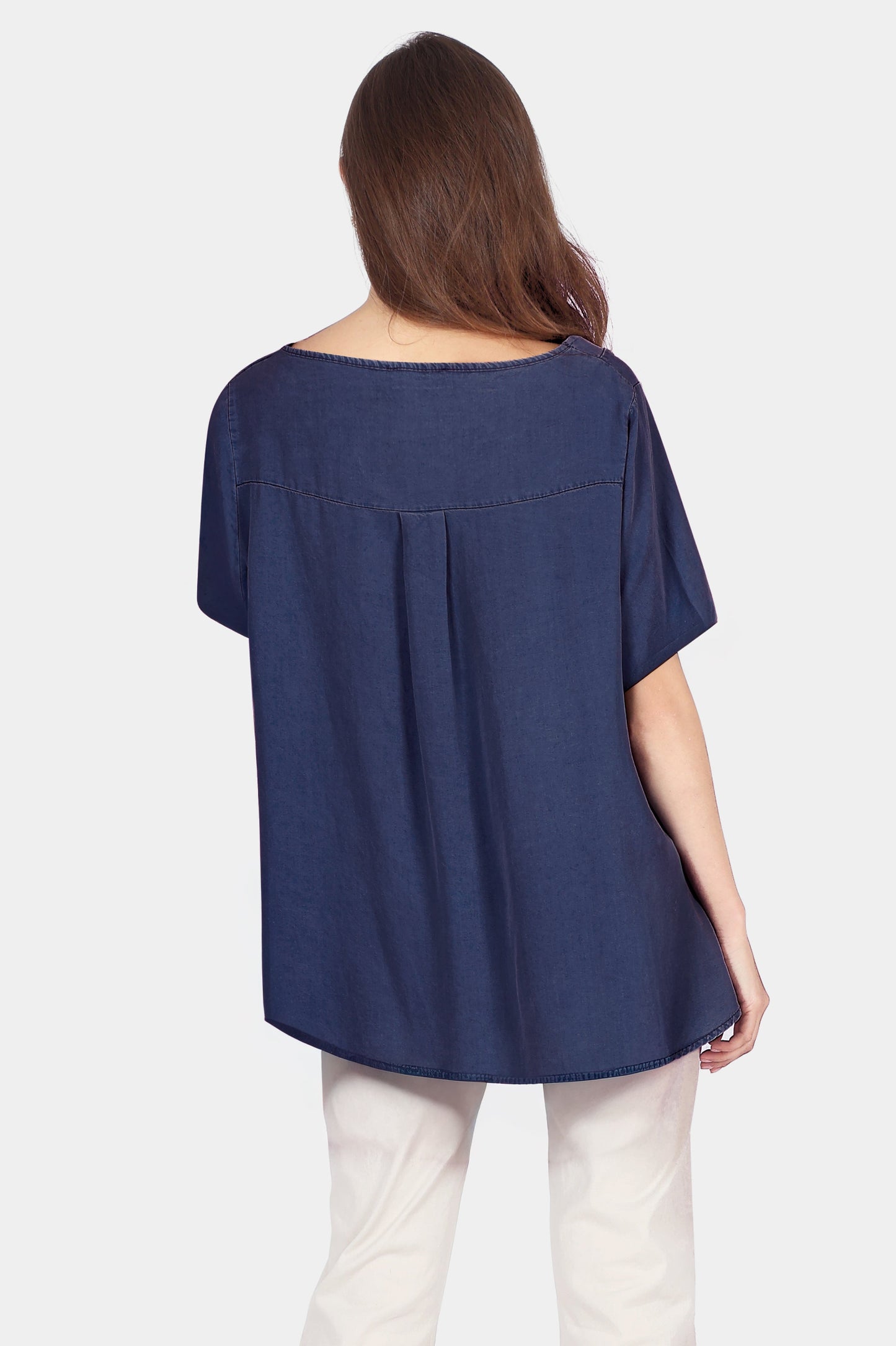 Soft Denim Swing Top