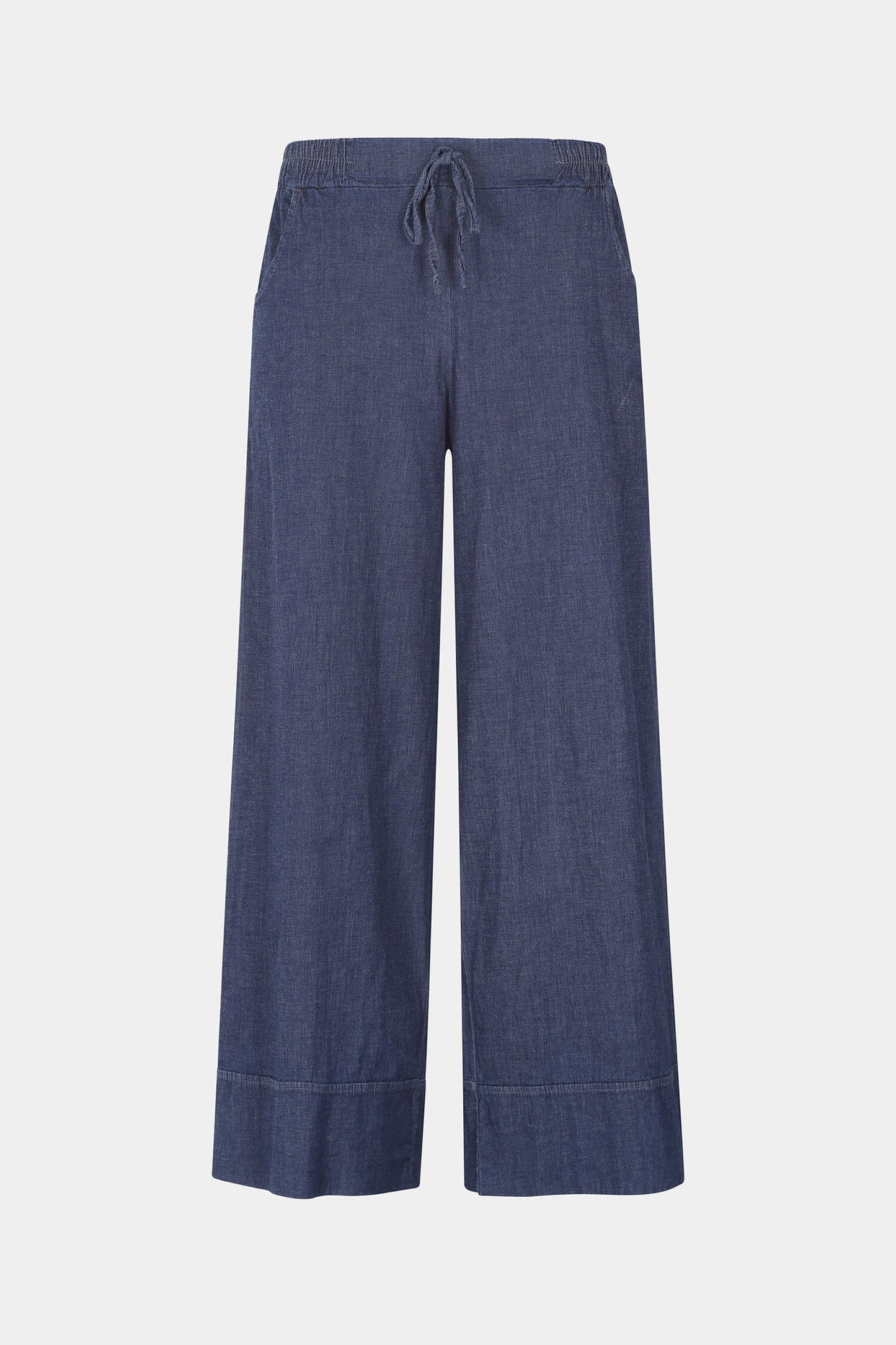 Denim Wide Leg Hem Trouser