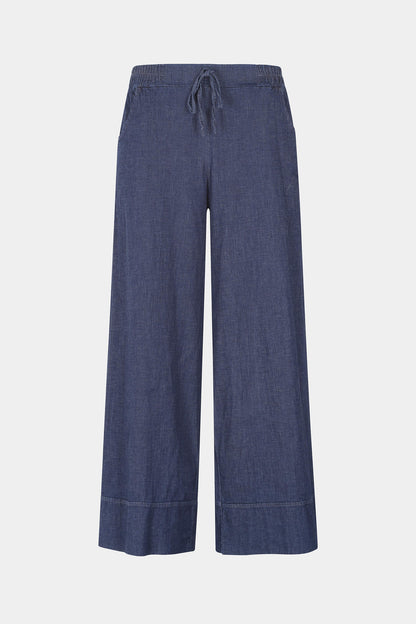 Denim Wide Leg Hem Trouser