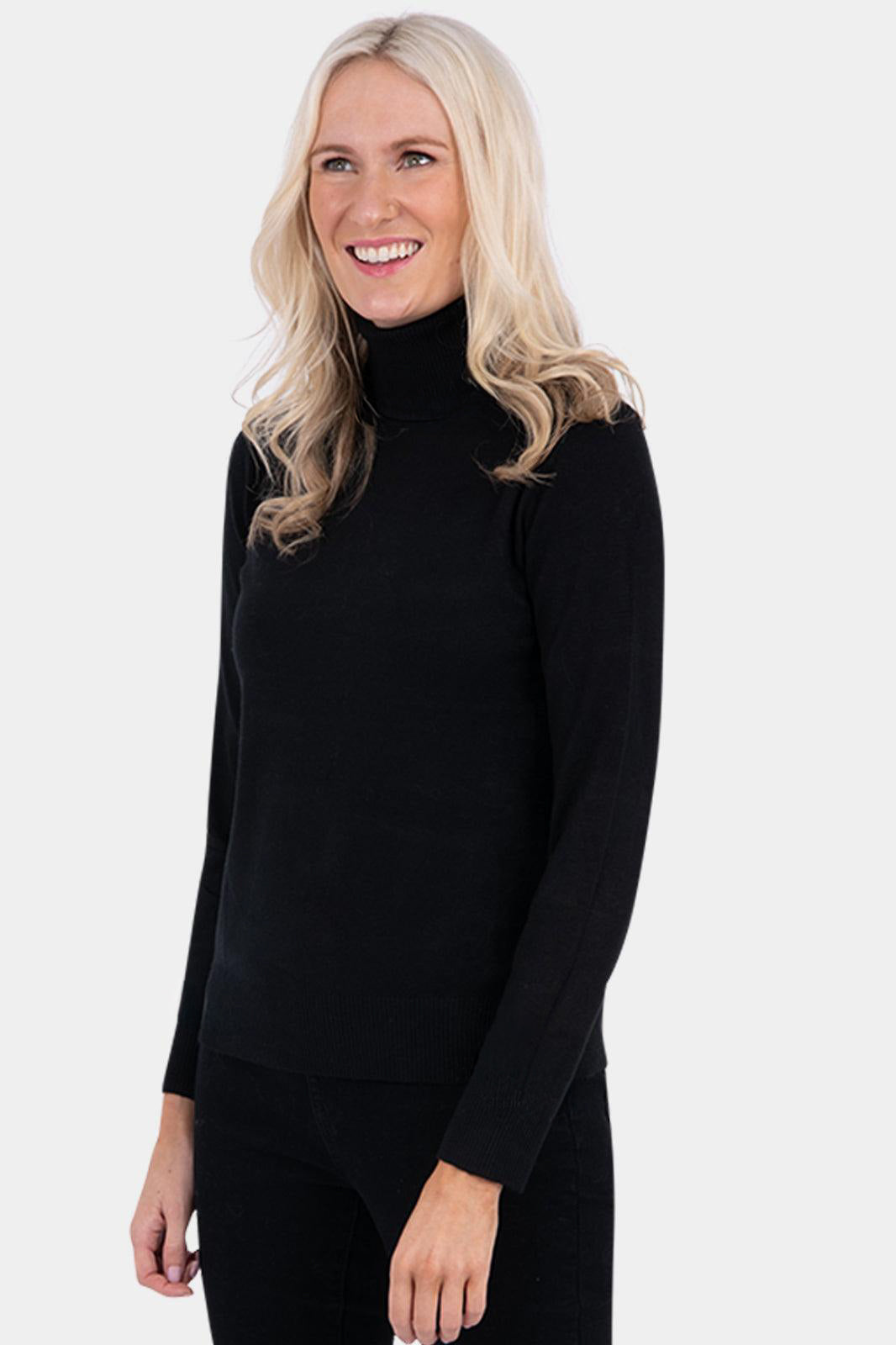 Roll Neck Plain Jumper