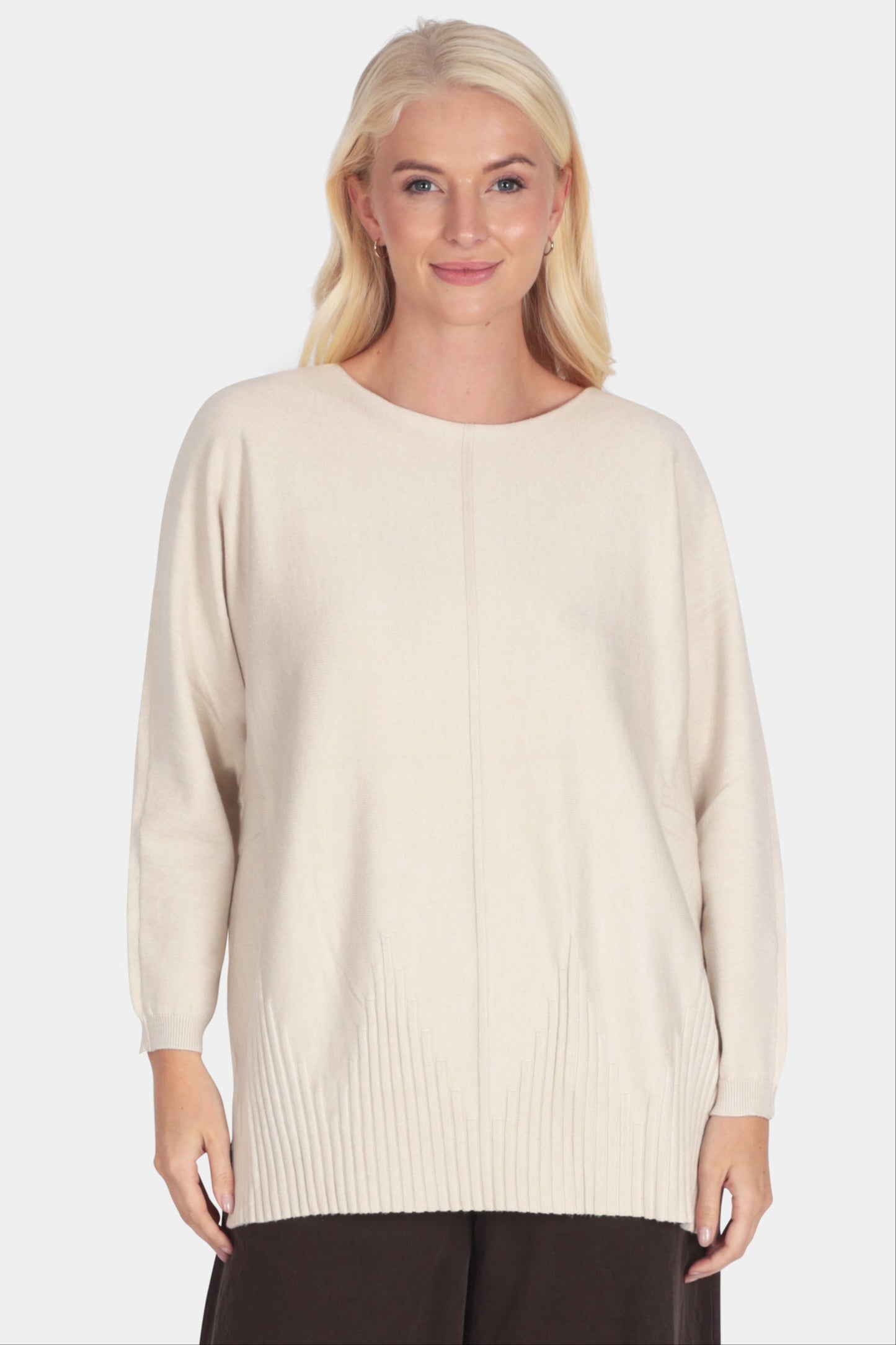 Crew Rib Front Seam Jumper