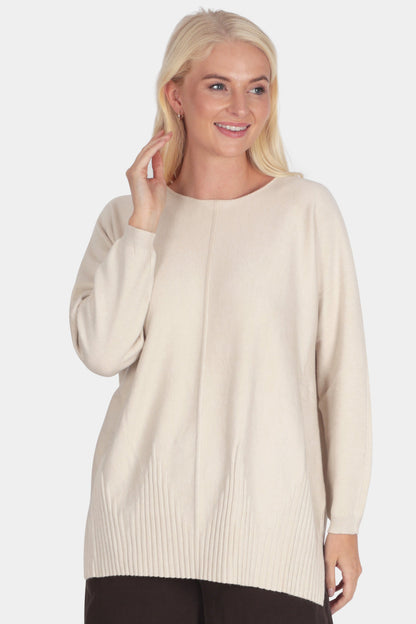 Crew Rib Front Seam Jumper