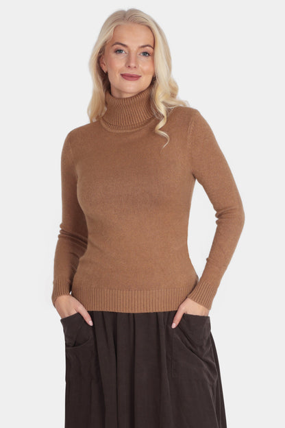Roll Neck Plain Jumper