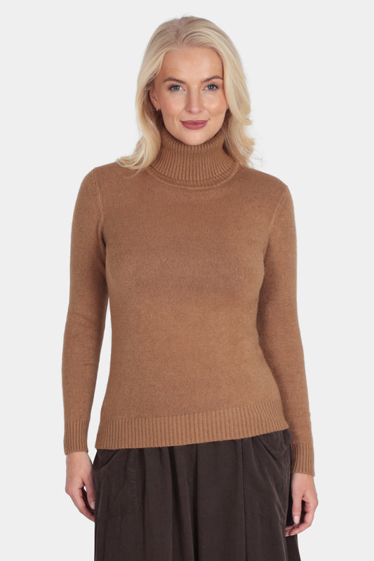 Roll Neck Plain Jumper