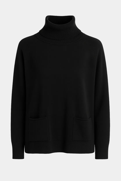 Roll Neck Two Pocket Jumper