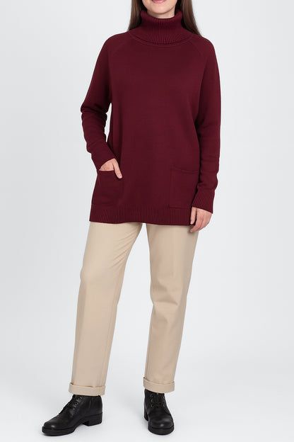 Roll Neck Two Pocket Jumper