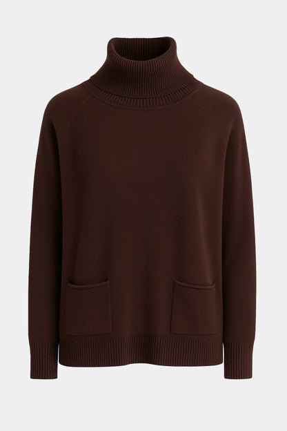 Roll Neck Two Pocket Jumper