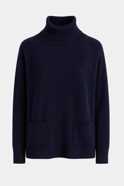 Roll Neck Two Pocket Jumper