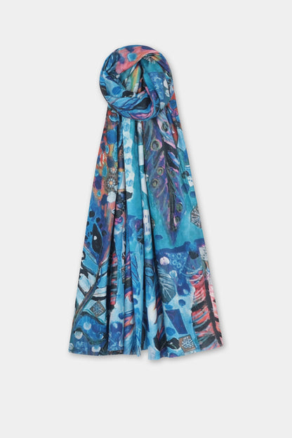 Abstract Oil Painting Winterweight Scarf