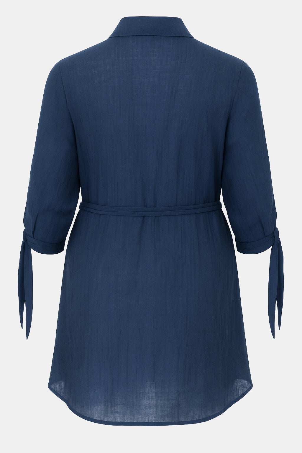 Belted Cotton Shirt Dress
