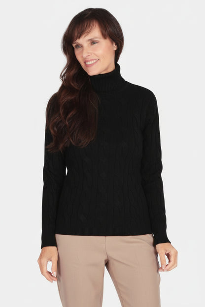 Roll Neck Bold Cable Jumper
