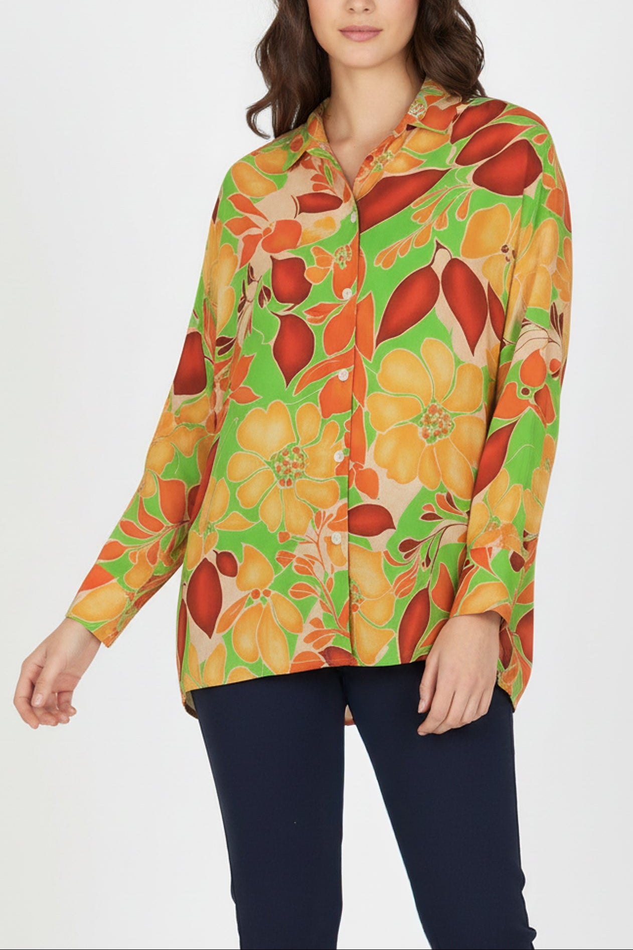 Bold Abstract Print Blouse