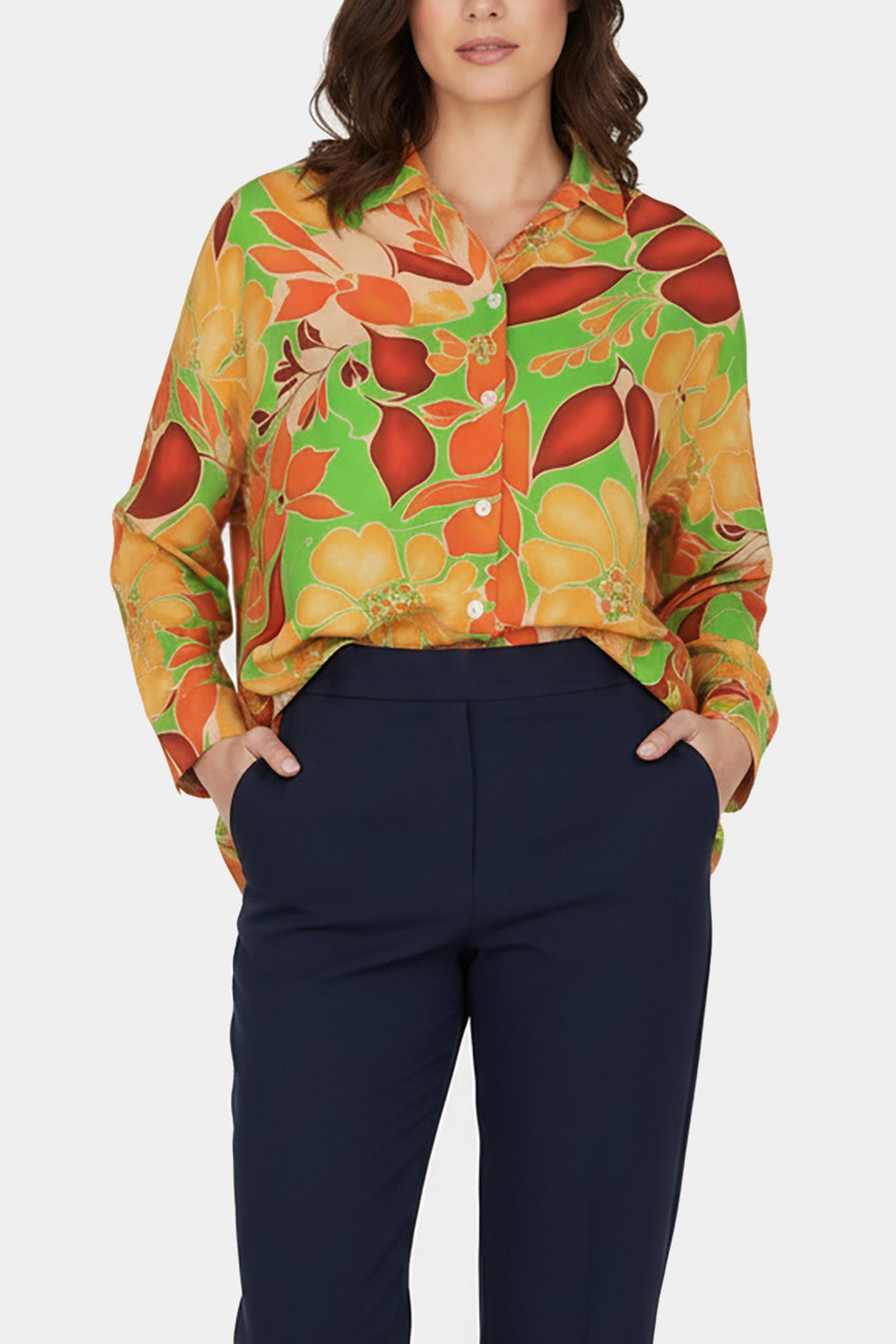 Bold Abstract Print Blouse