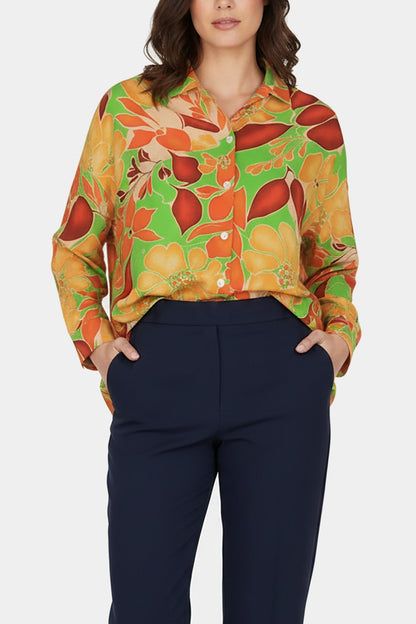 Bold Abstract Print Blouse