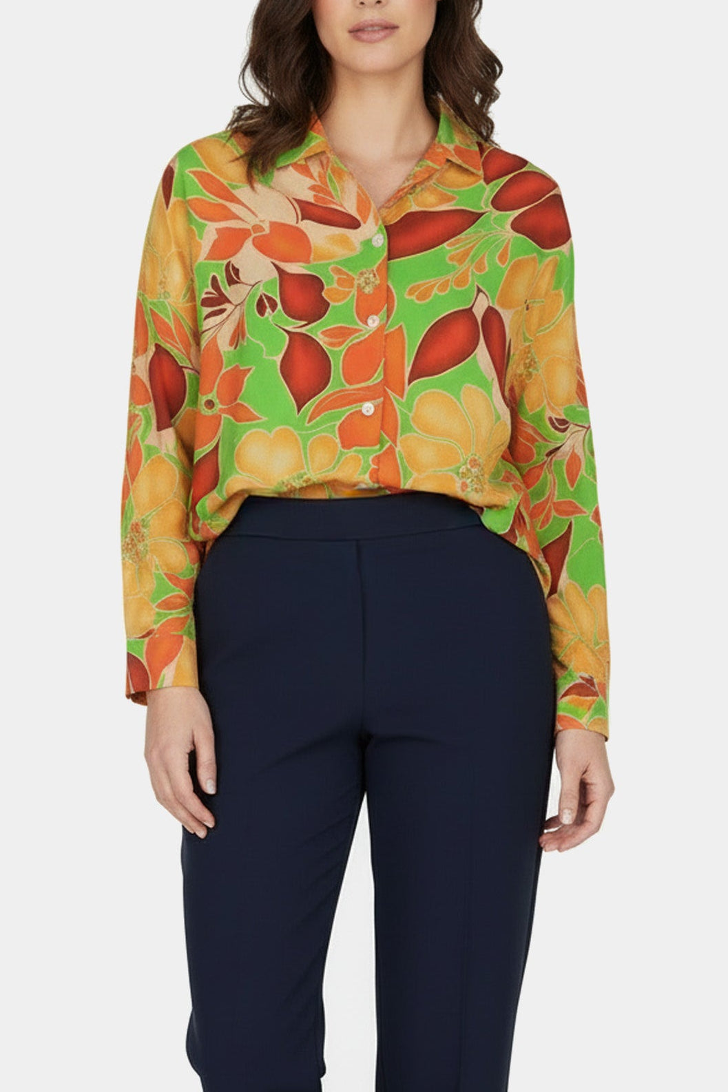 Bold Abstract Print Blouse