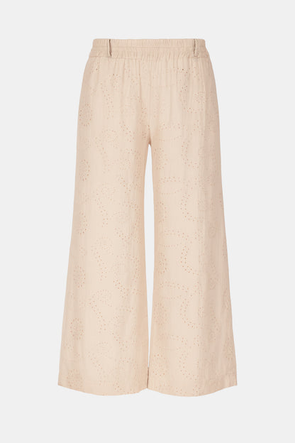 Anglaise Cotton Wide Leg Trousers