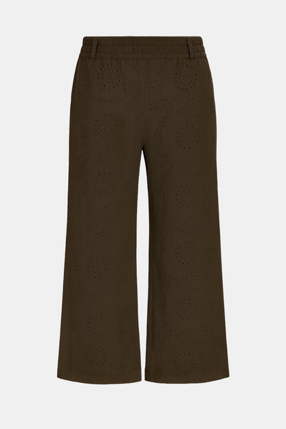 Anglaise Cotton Wide Leg Trousers