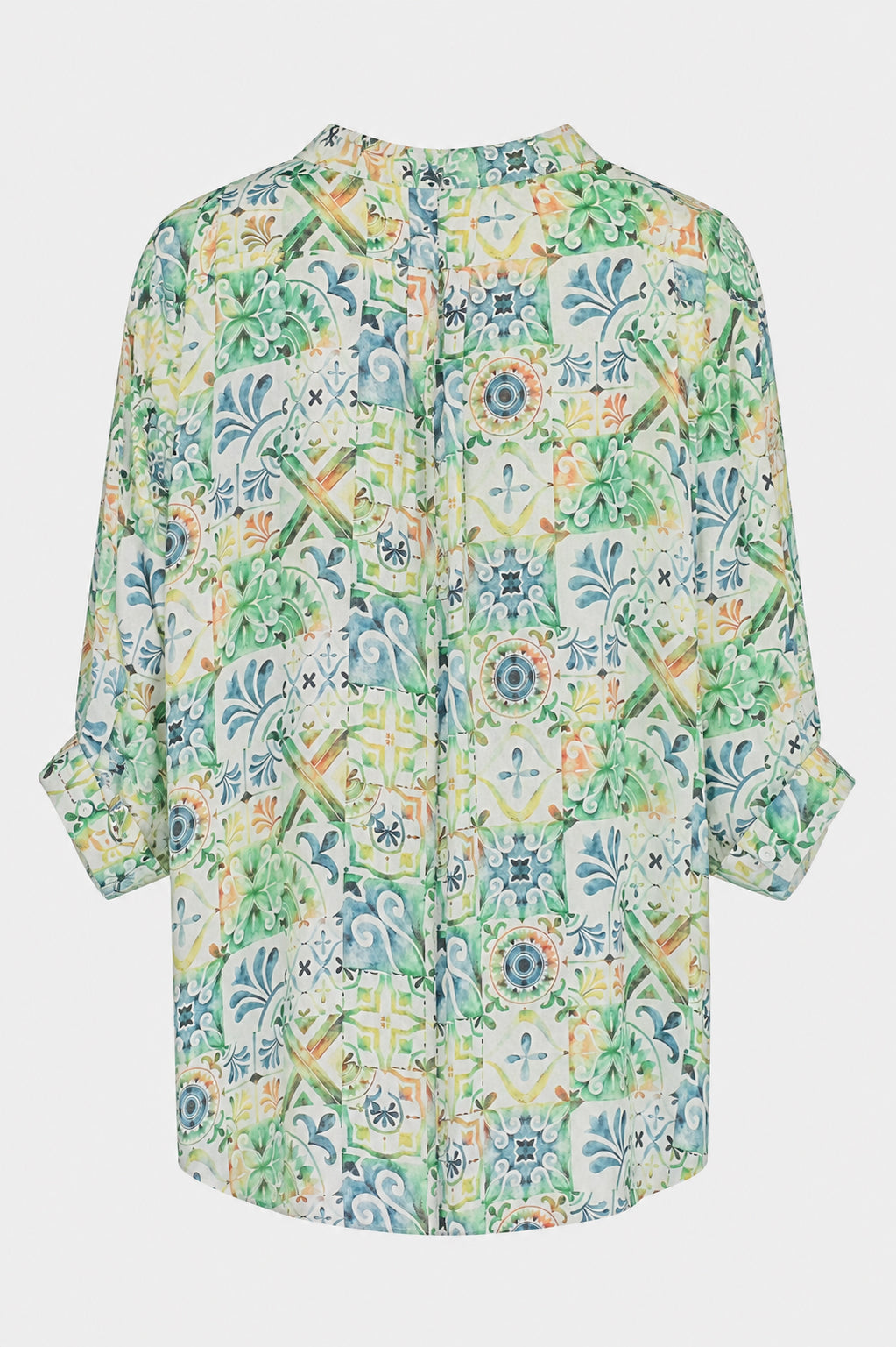 Button Back Printed Blouse